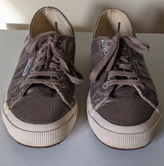 Superga Micro Sequin 2750 Metallic Low Top Sneakers - Picture 4 of 8